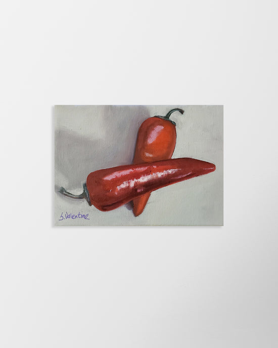 Anaheim Peppers – print by Susan Valentine