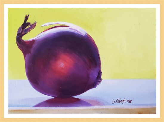 onion-red – print by Susan Valentine