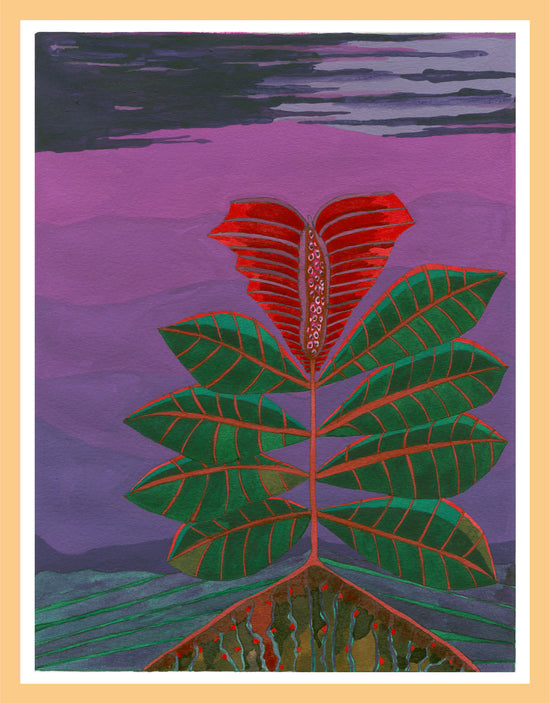 Novel Botanical: 12 - print by Malaika Ross