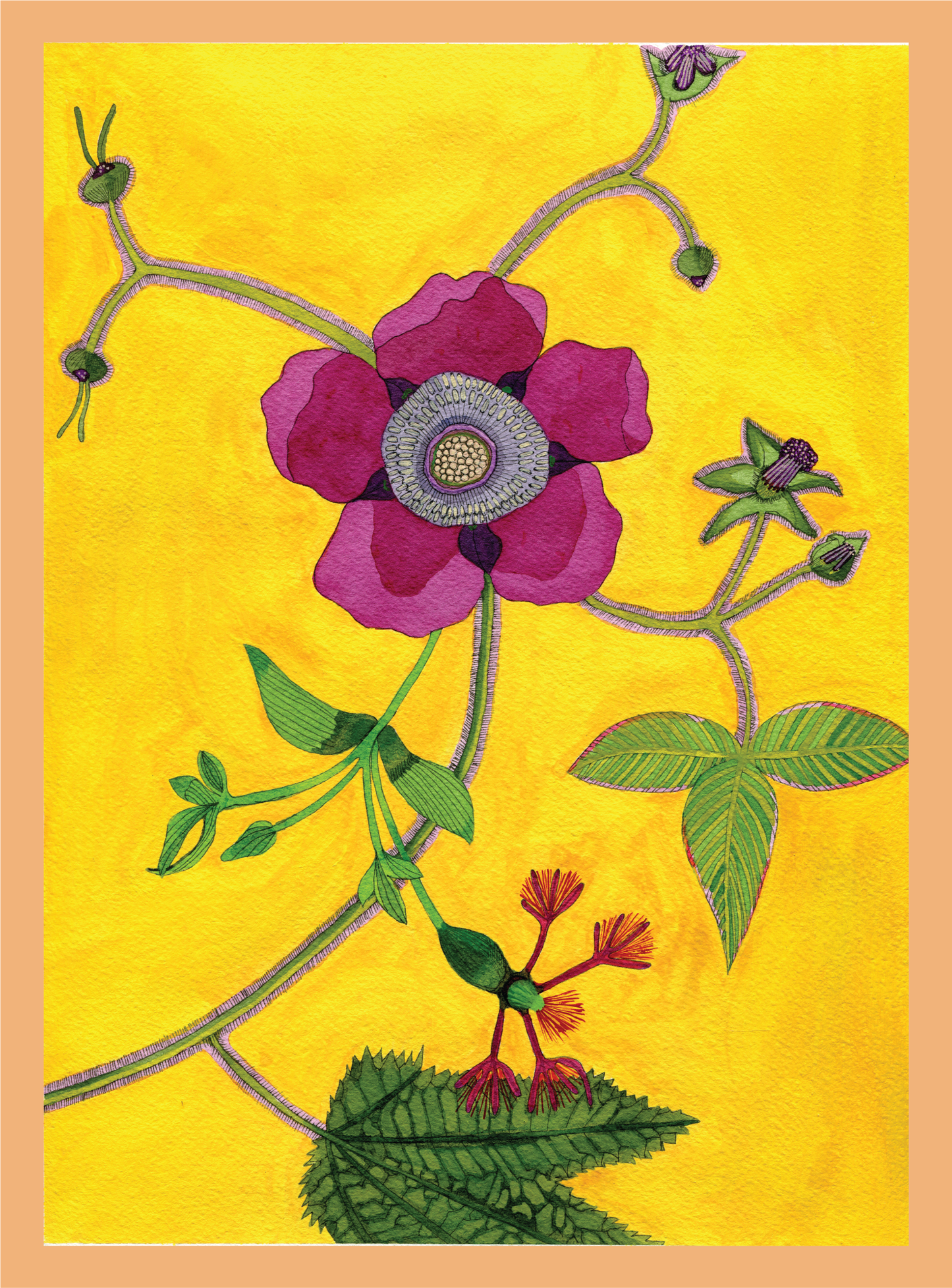 Novel Botanical: 22 - print by Malaika Ross