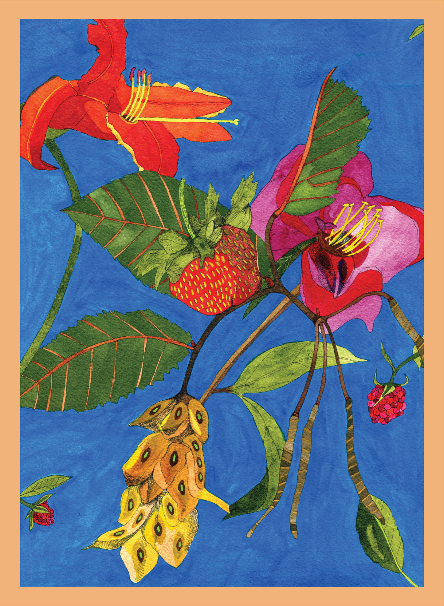Novel Botanical: 26 - print by Malaika Ross
