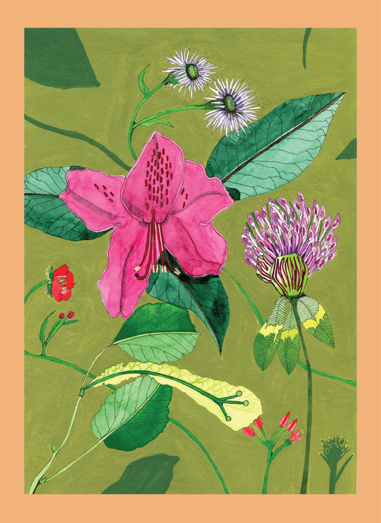 Novel Botanical: 25 - print by Malaika Ross