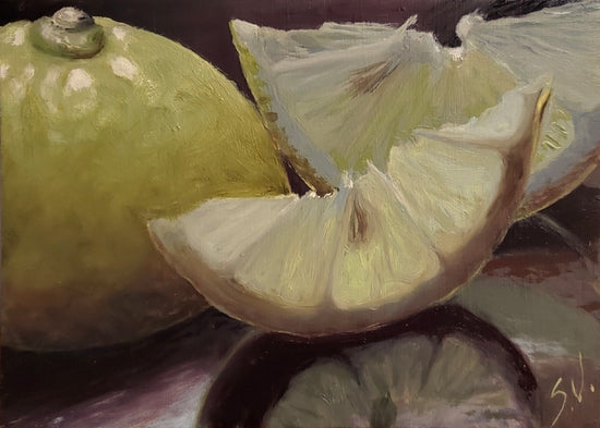 Load image into Gallery viewer, Arlyn&amp;#39;s Lemon – print by Susan Valentine
