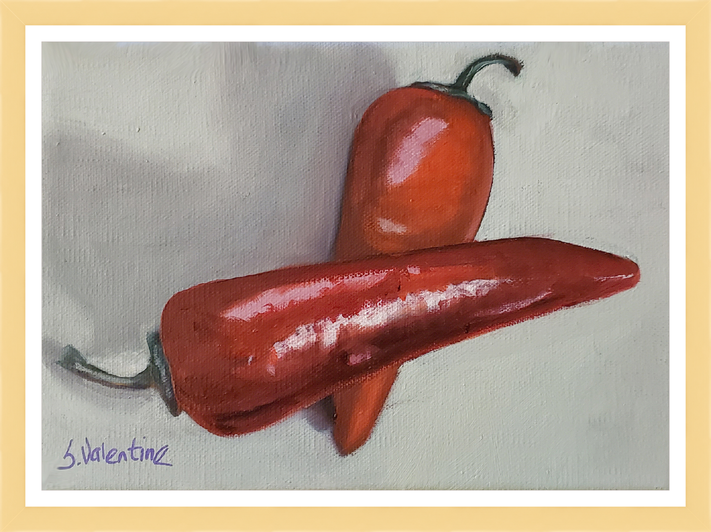 Cargar imagen en el visor de la galería, Anaheim Peppers – print by Susan Valentine
