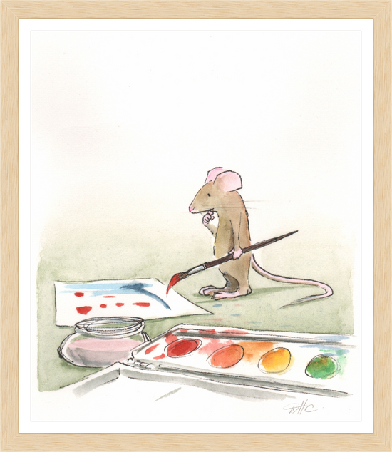 Paint Box Mouse - Print by David Hyde Costello