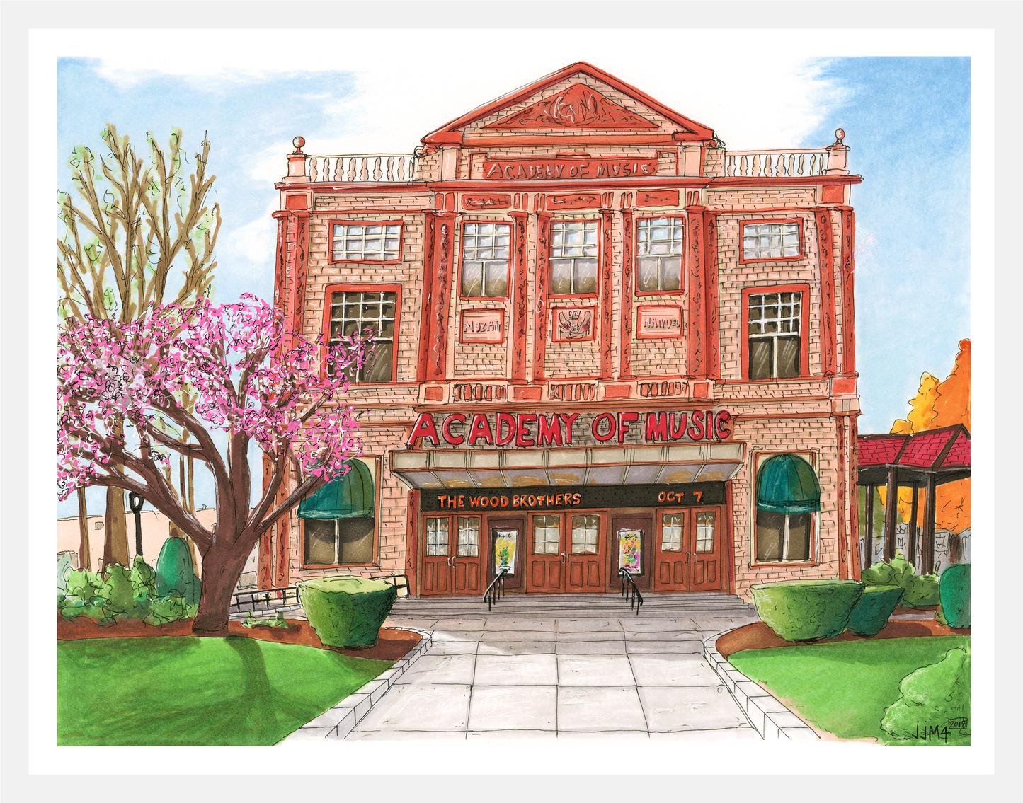 Academy of Music - print by Jesse Morgan