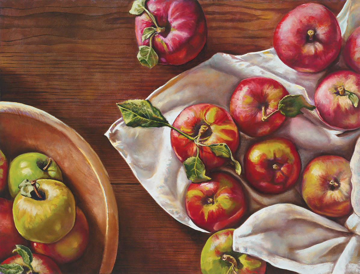 Load image into Gallery viewer, Apple Harvest – print by Sharon Loehr-Lapan
