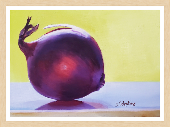 Load image into Gallery viewer, onion-red – print by Susan Valentine
