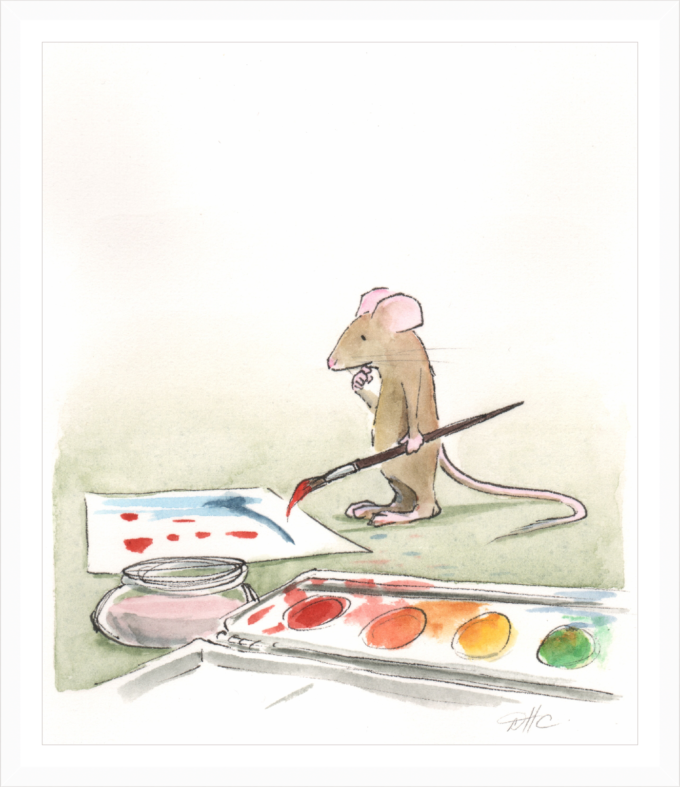 Cargar imagen en el visor de la galería, Paint Box Mouse - Print by David Hyde Costello
