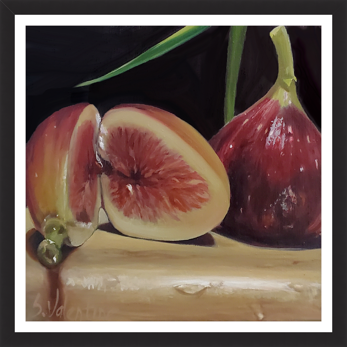 Figs Inside & Out – print by Susan Valentine