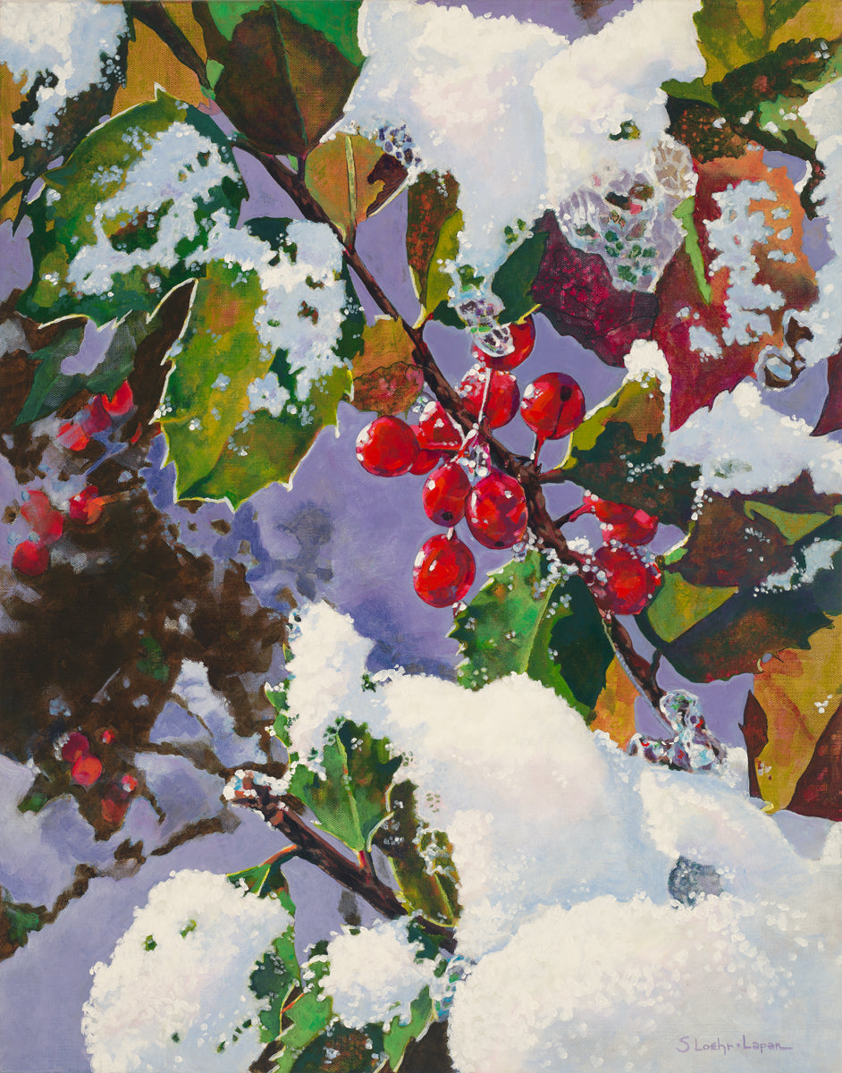 Holly Berries – print by Sharon Loehr-Lapan