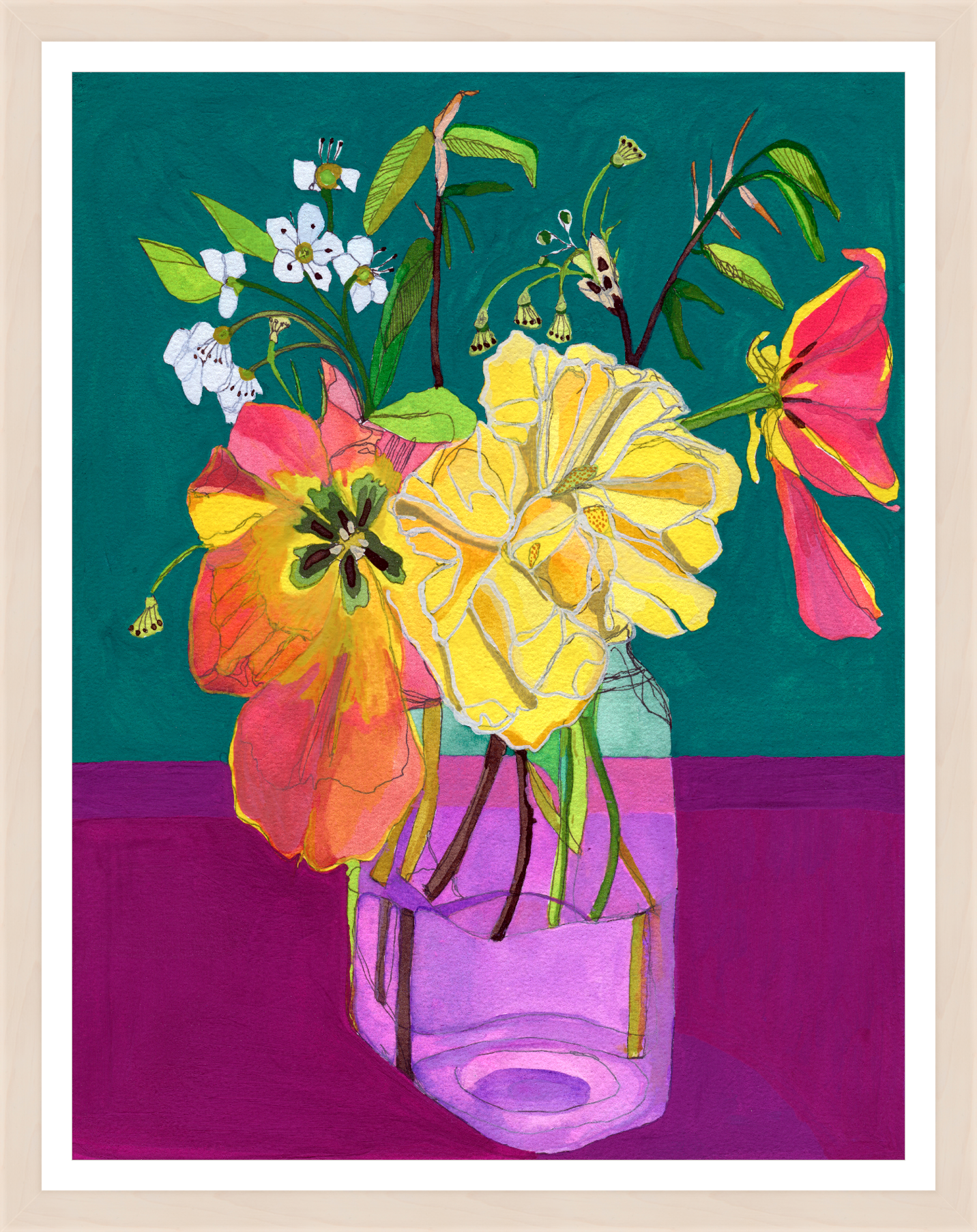 Cargar imagen en el visor de la galería, Sugar Maple Bouquet – print by Malaika Ross

