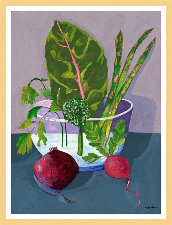 Load image into Gallery viewer, Northampton Veggies – print by Malaika Ross
