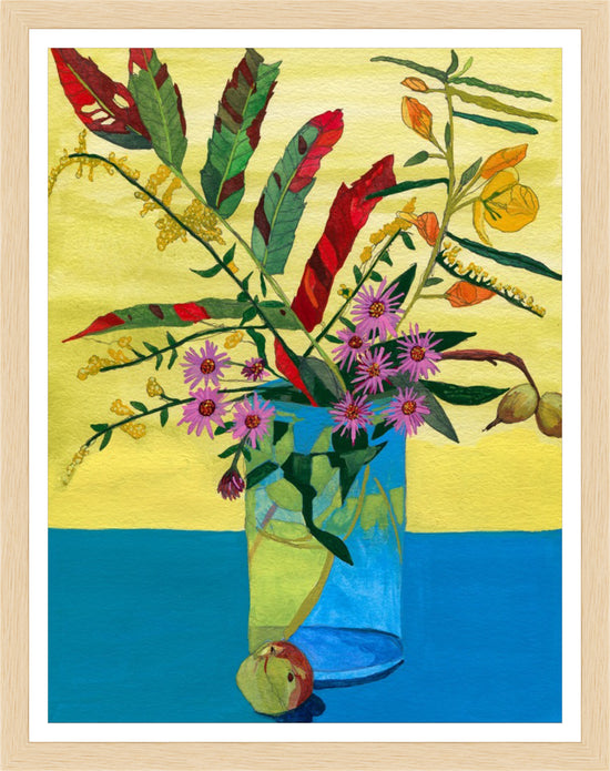 Cargar imagen en el visor de la galería, Summer to Fall: Hickory Nut – print by Malaika Ross
