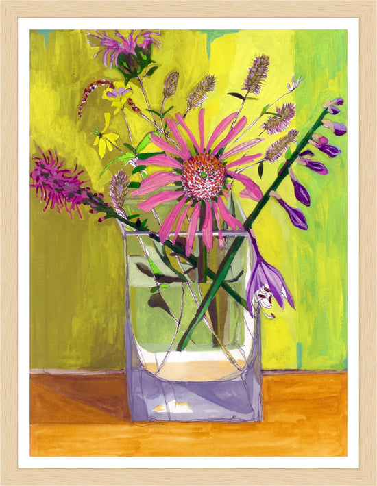 Summer bouquet: Echinacea – print by Malaika Ross