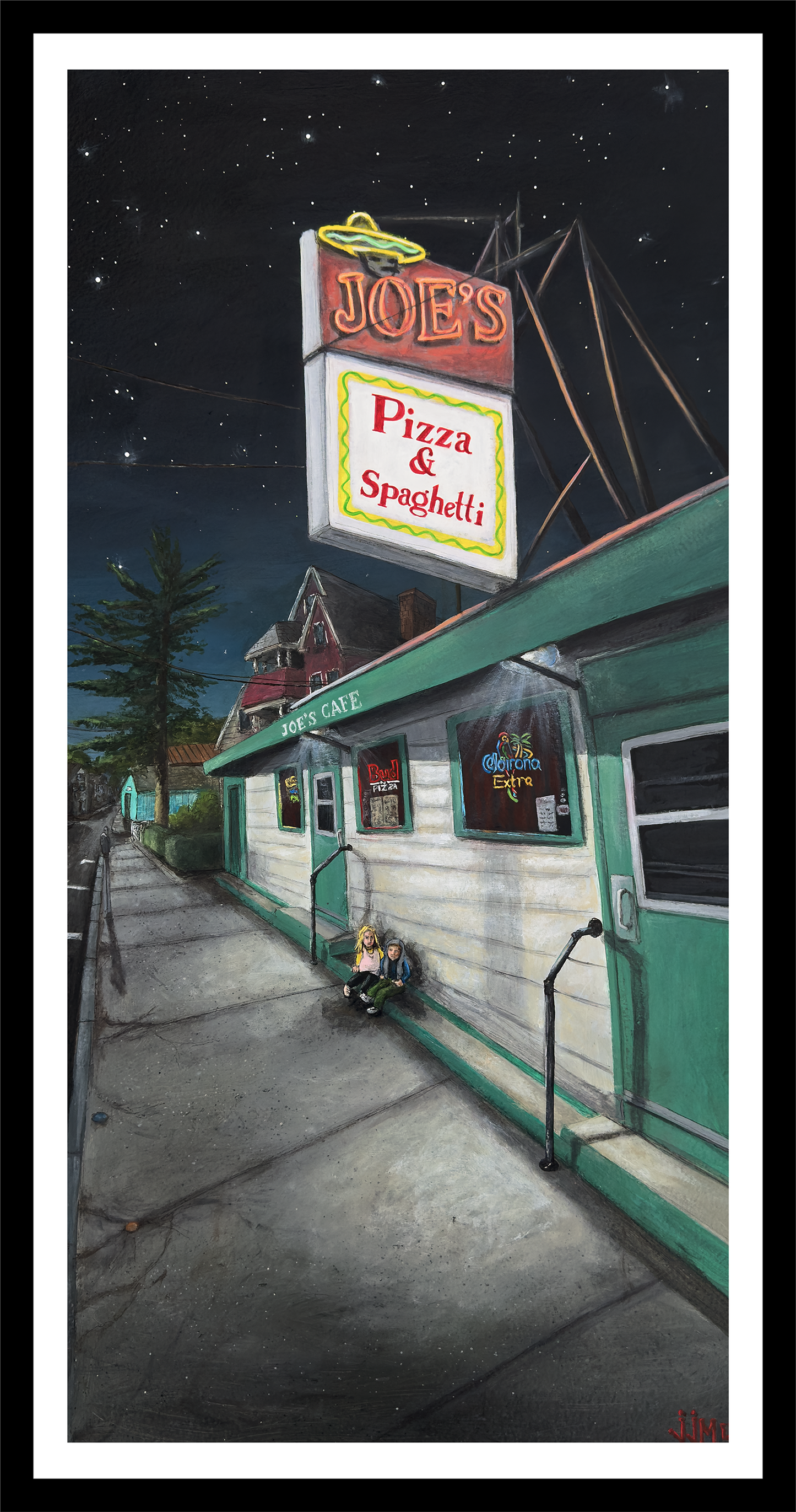 Joe's Pizza & Spaghetti  - print by Jesse Morgan