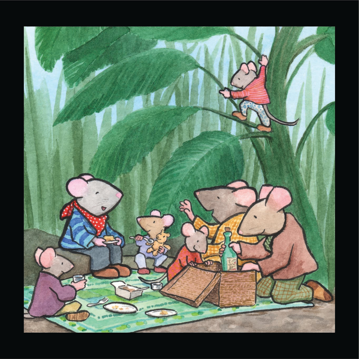Paper Mouse's Picnic - Print by David Hyde Costello