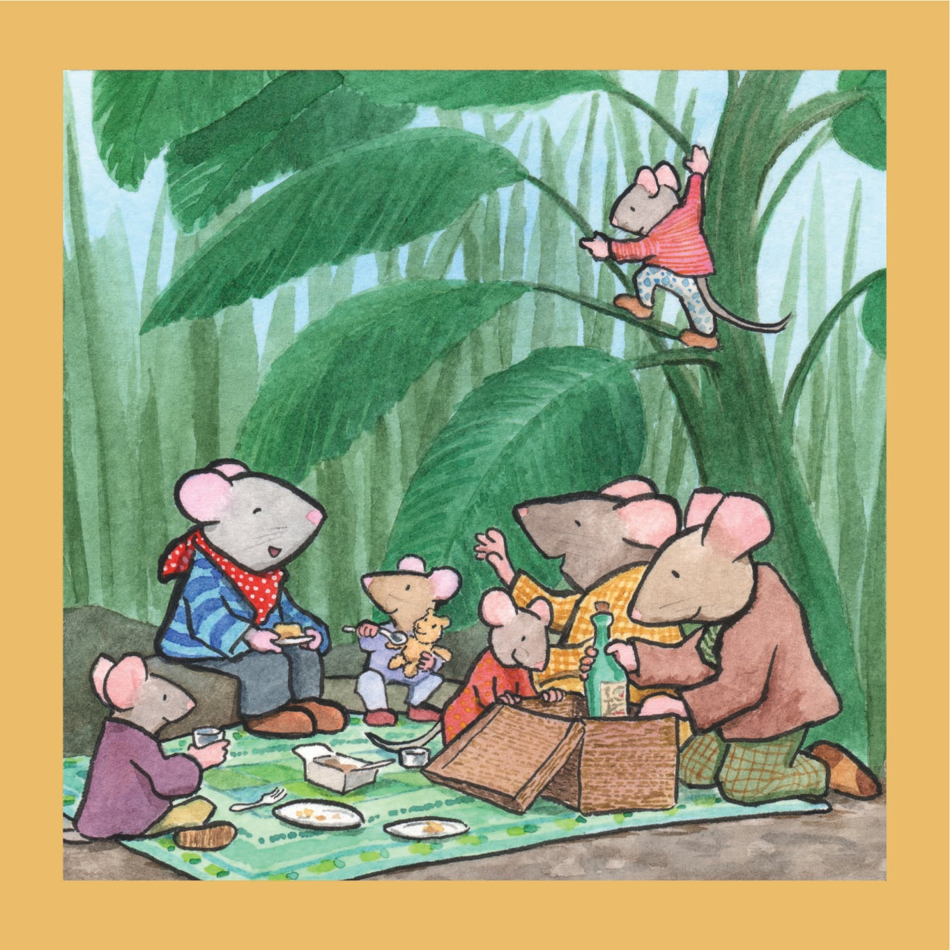 Paper Mouse's Picnic - Print by David Hyde Costello