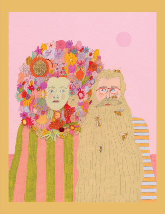 Bee and Flower - print by Rhea Mack