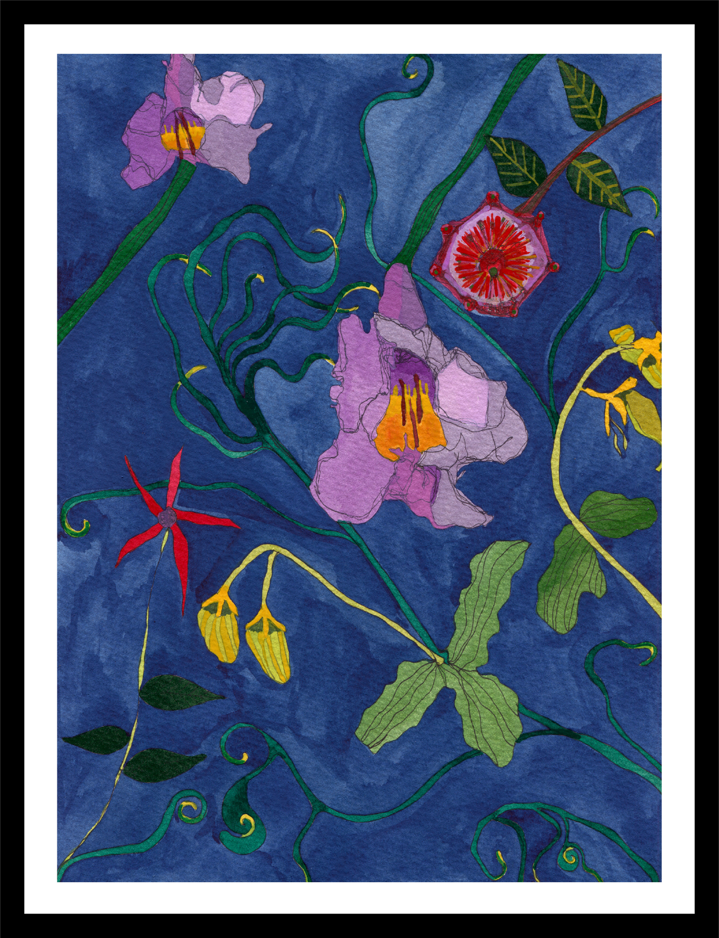 Novel Botanical: 6 - print by Malaika Ross