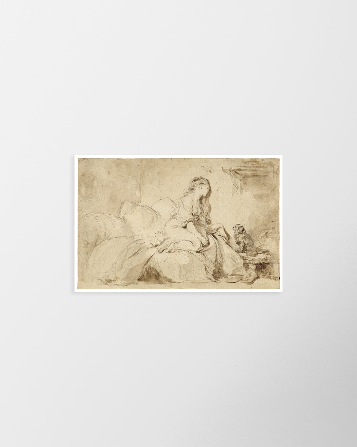 Oh! If Only He Were as Faithful to Me by Jean-Honoré Fragonard  – Vintage Print