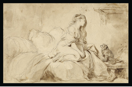 Oh! If Only He Were as Faithful to Me by Jean-Honoré Fragonard  – Vintage Print