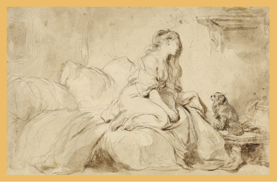 Oh! If Only He Were as Faithful to Me by Jean-Honoré Fragonard  – Vintage Print