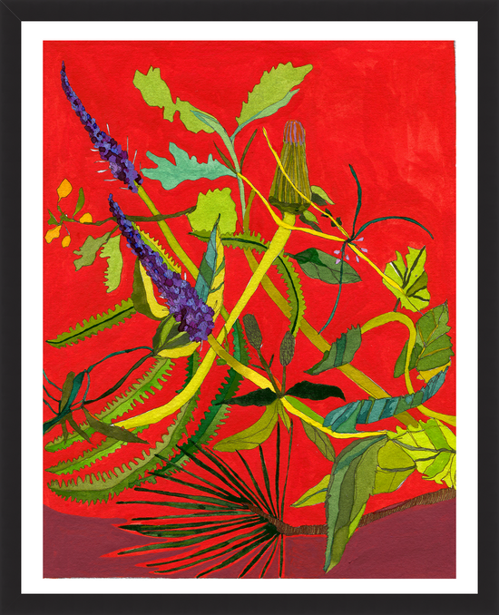 Nouveau Botanical: 1 - print by Malaika Ross