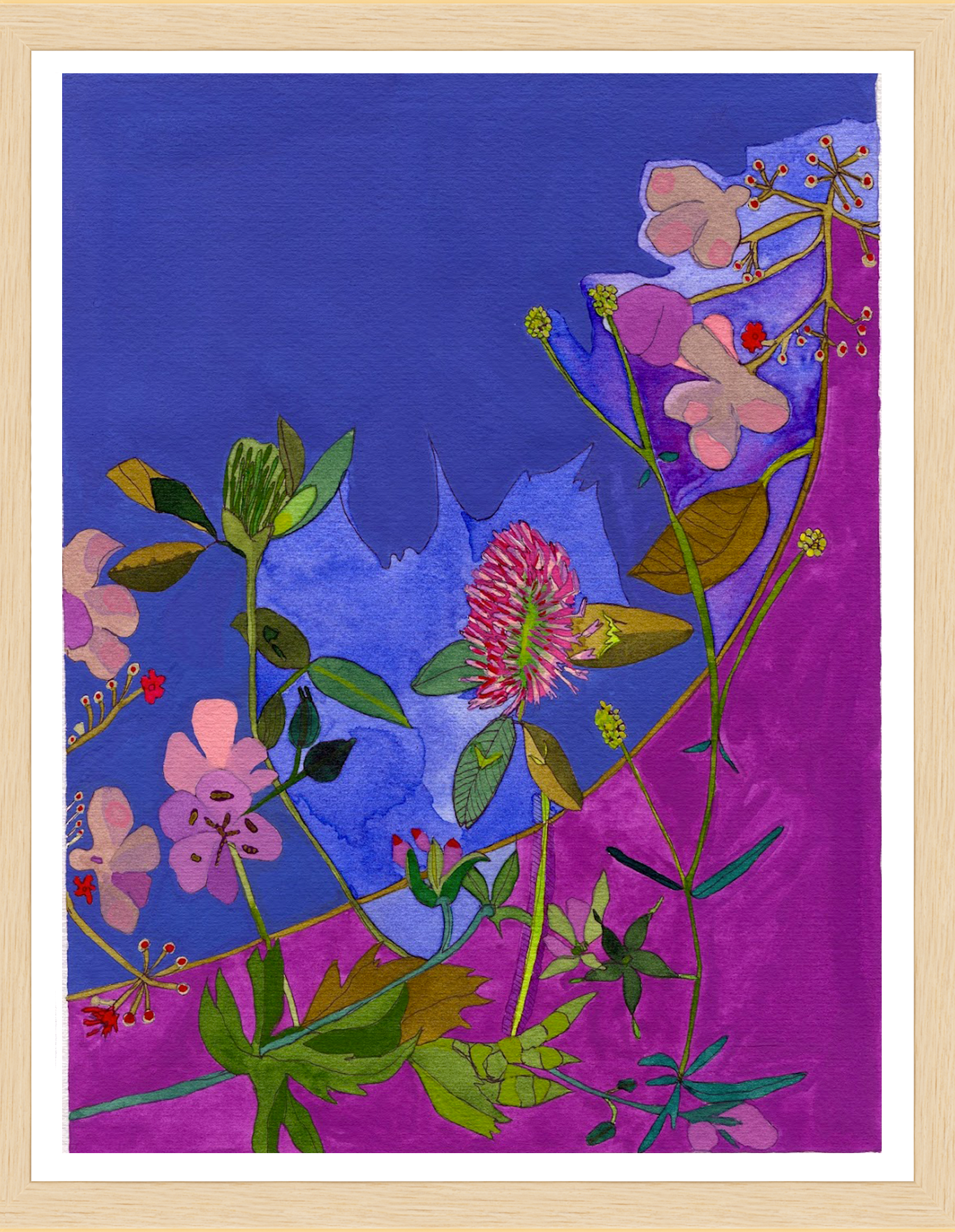 Nouveau Botanical: 3 - print by Malaika Ross