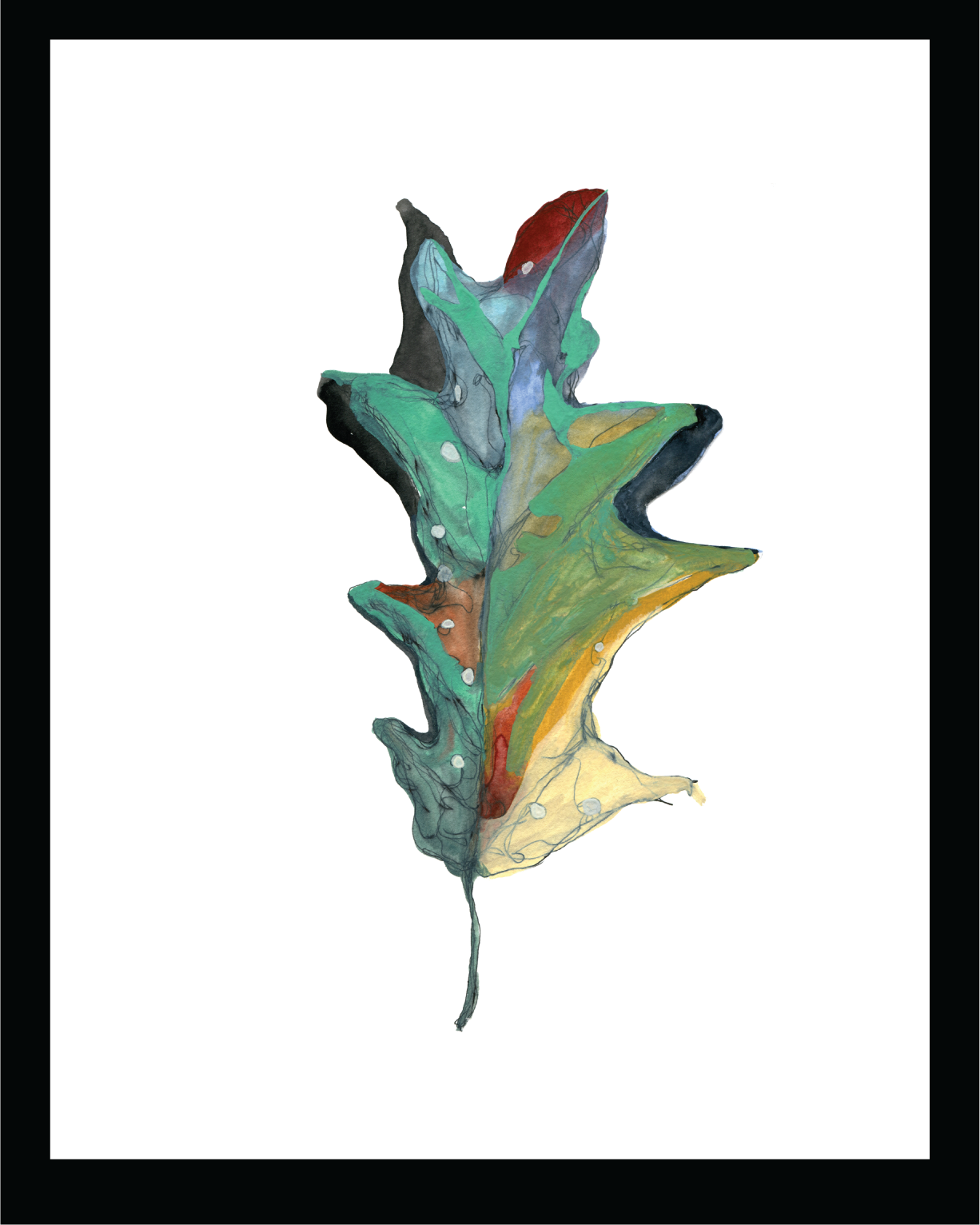 Maple Leaf – print by Malaika Ross