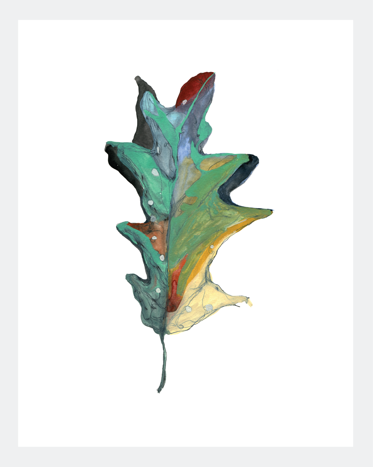 Maple Leaf – print by Malaika Ross