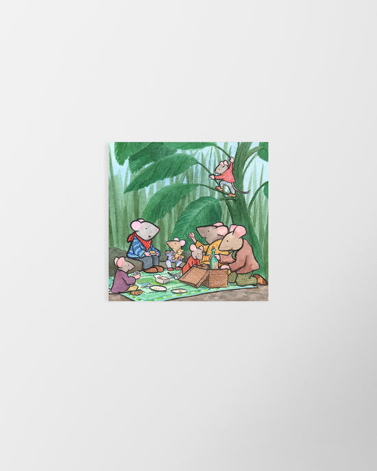 Paper Mouse's Picnic - Print by David Hyde Costello