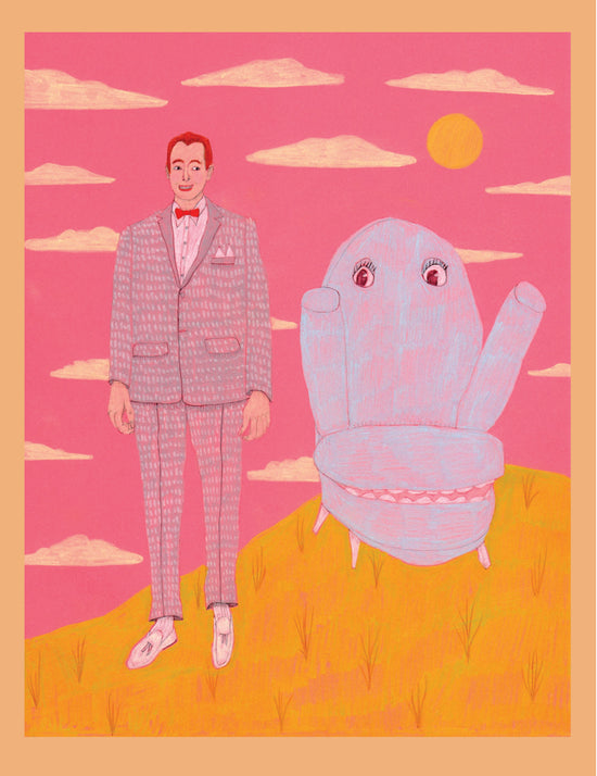 Peewee and Chairry - print by Rhea Mack