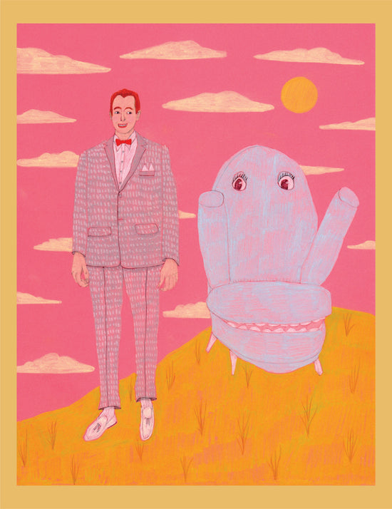 Peewee and Chairry - print by Rhea Mack