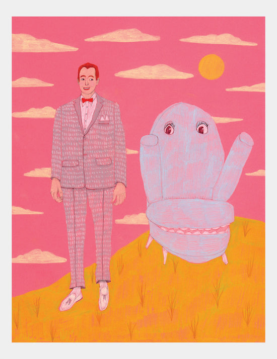 Peewee and Chairry - print by Rhea Mack