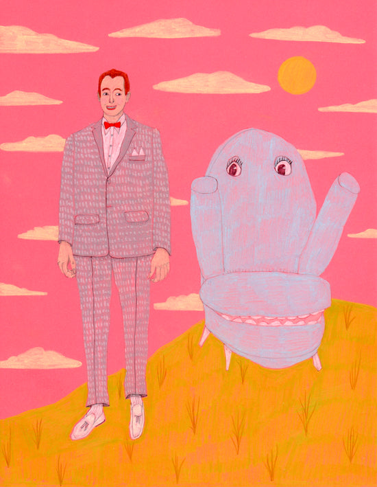 Peewee and Chairry - print by Rhea Mack