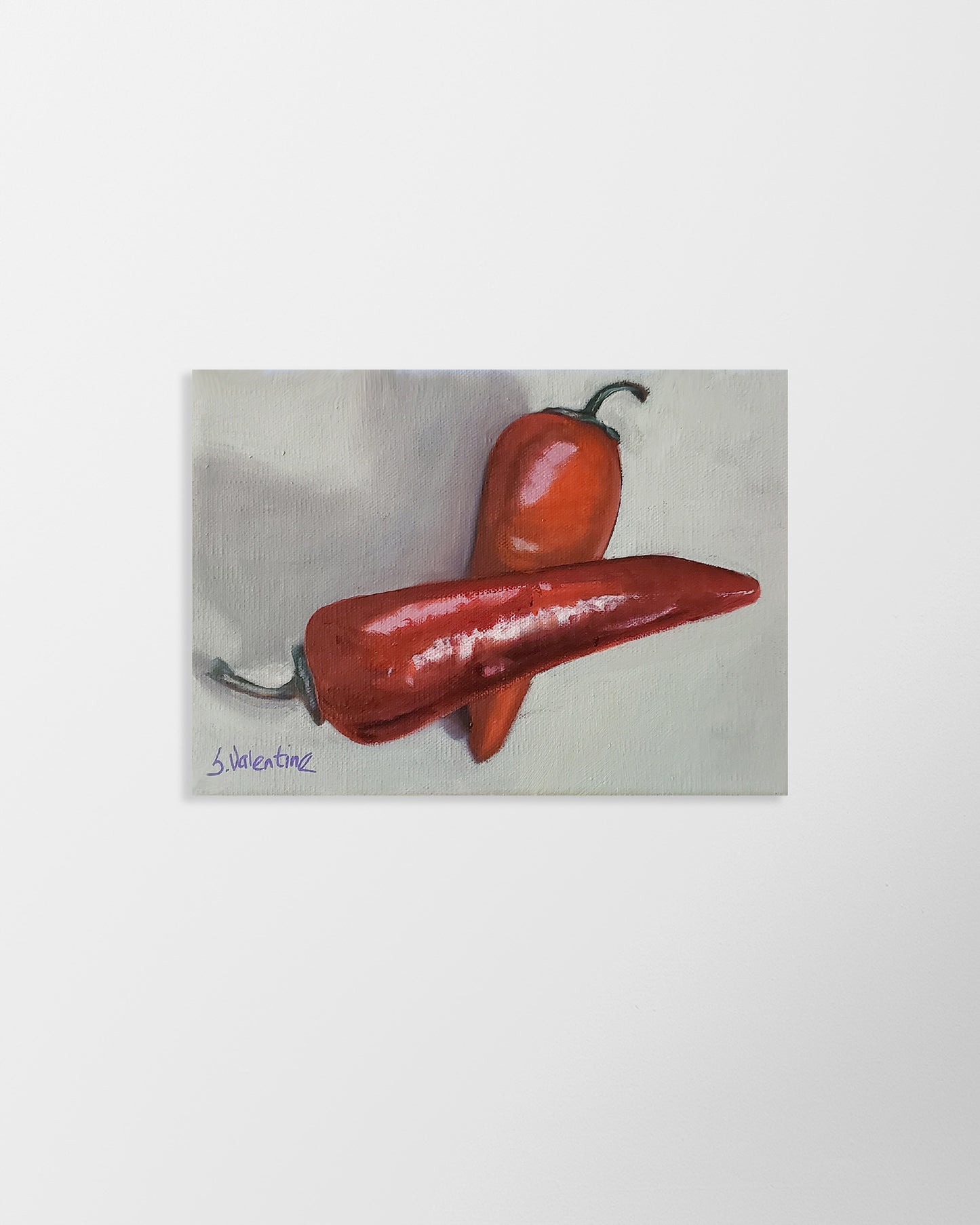 Load image into Gallery viewer, Anaheim Peppers – print by Susan Valentine
