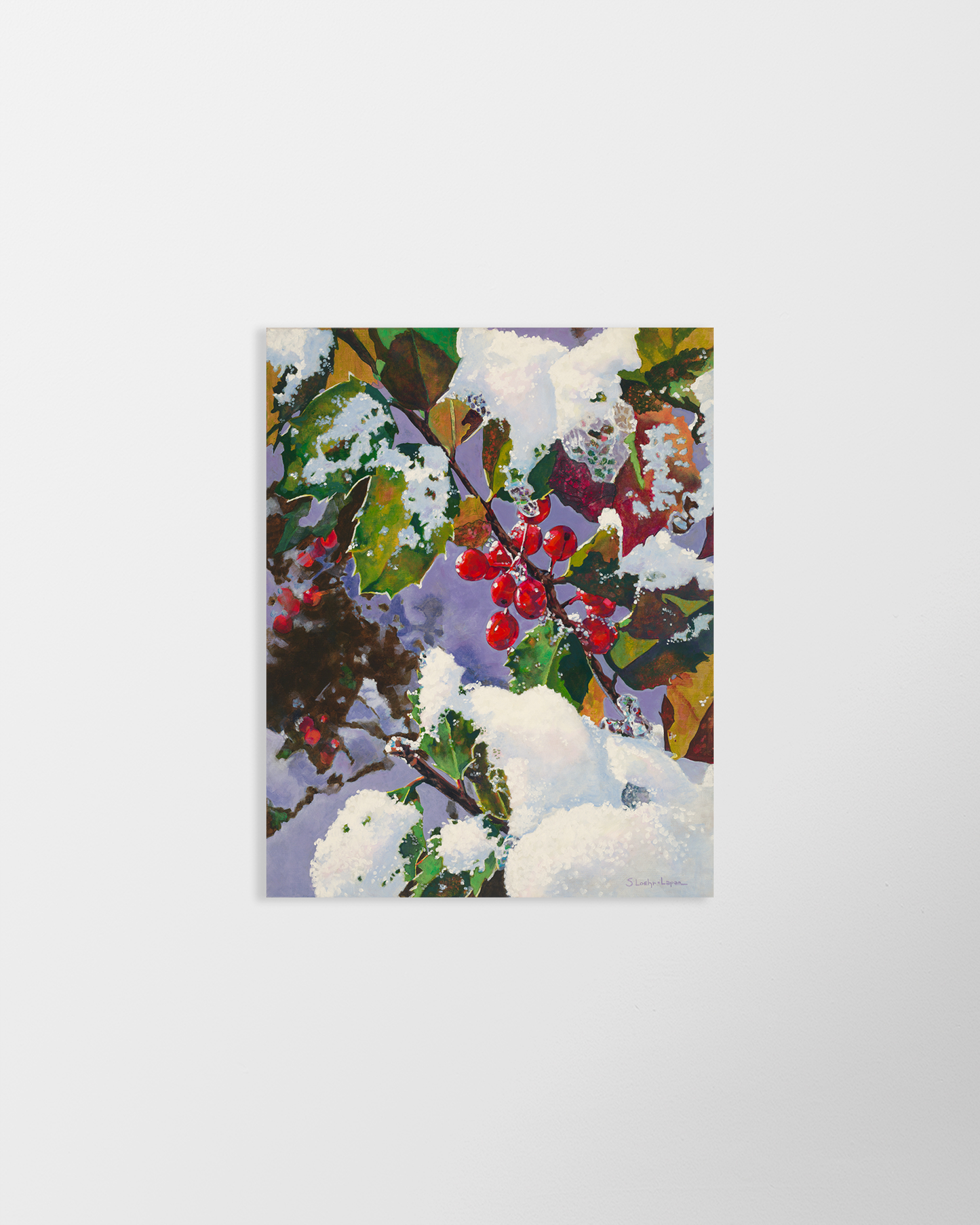 Holly Berries – print by Sharon Loehr-Lapan