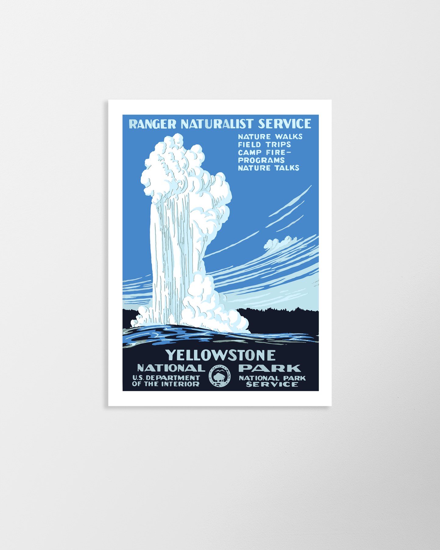 Cargar imagen en el visor de la galería, Yellowstone National Park – Vintage WPA Poster
