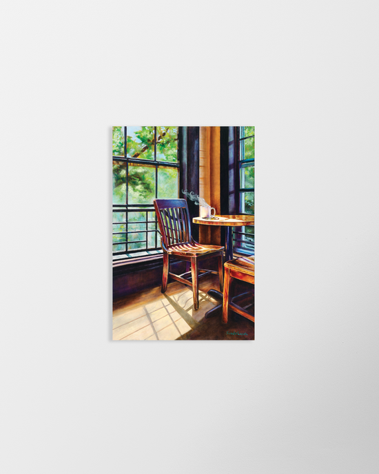 Load image into Gallery viewer, Cozy Corner in the Lady Killigrew Print by Sharon Loehr-Lapan
