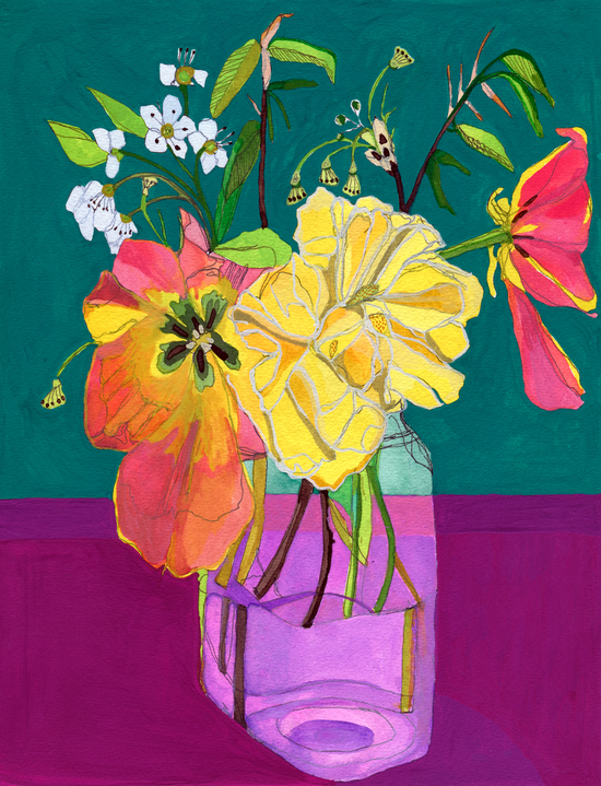 Cargar imagen en el visor de la galería, Sugar Maple Bouquet – print by Malaika Ross
