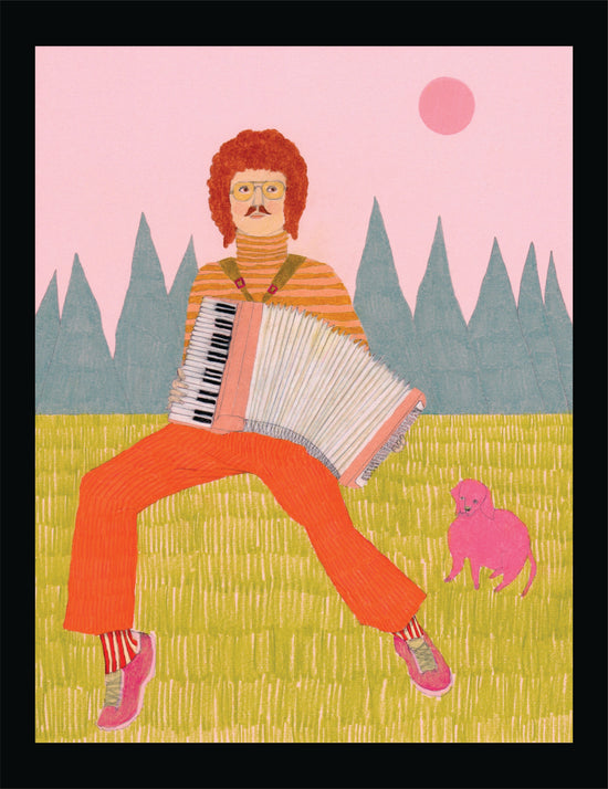 Weird Al - print by Rhea Mack