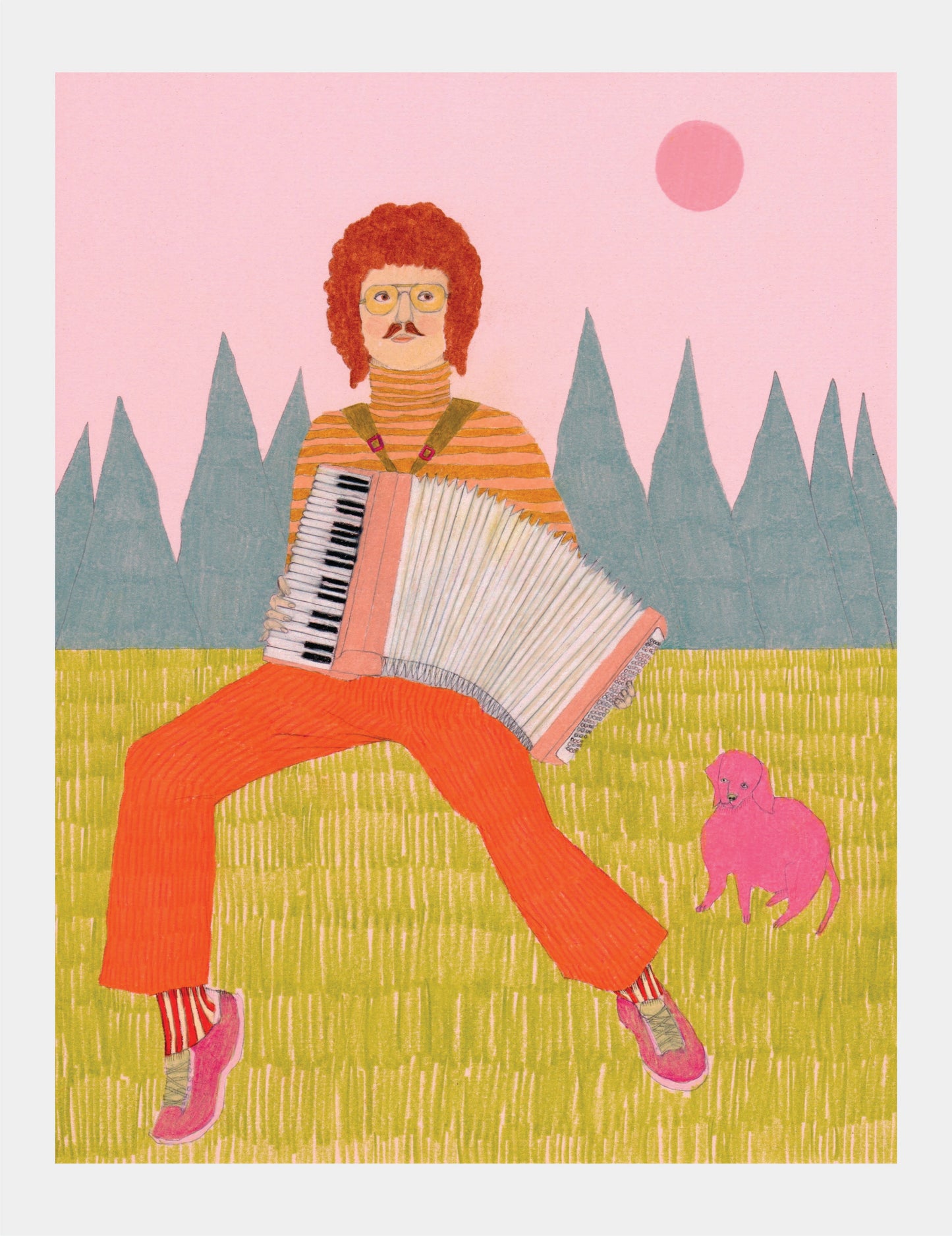 Weird Al - print by Rhea Mack