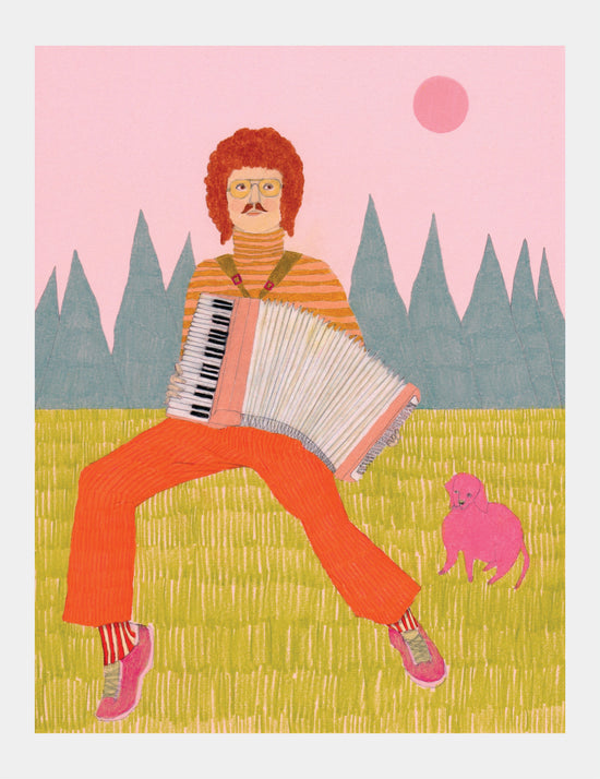 Weird Al - print by Rhea Mack