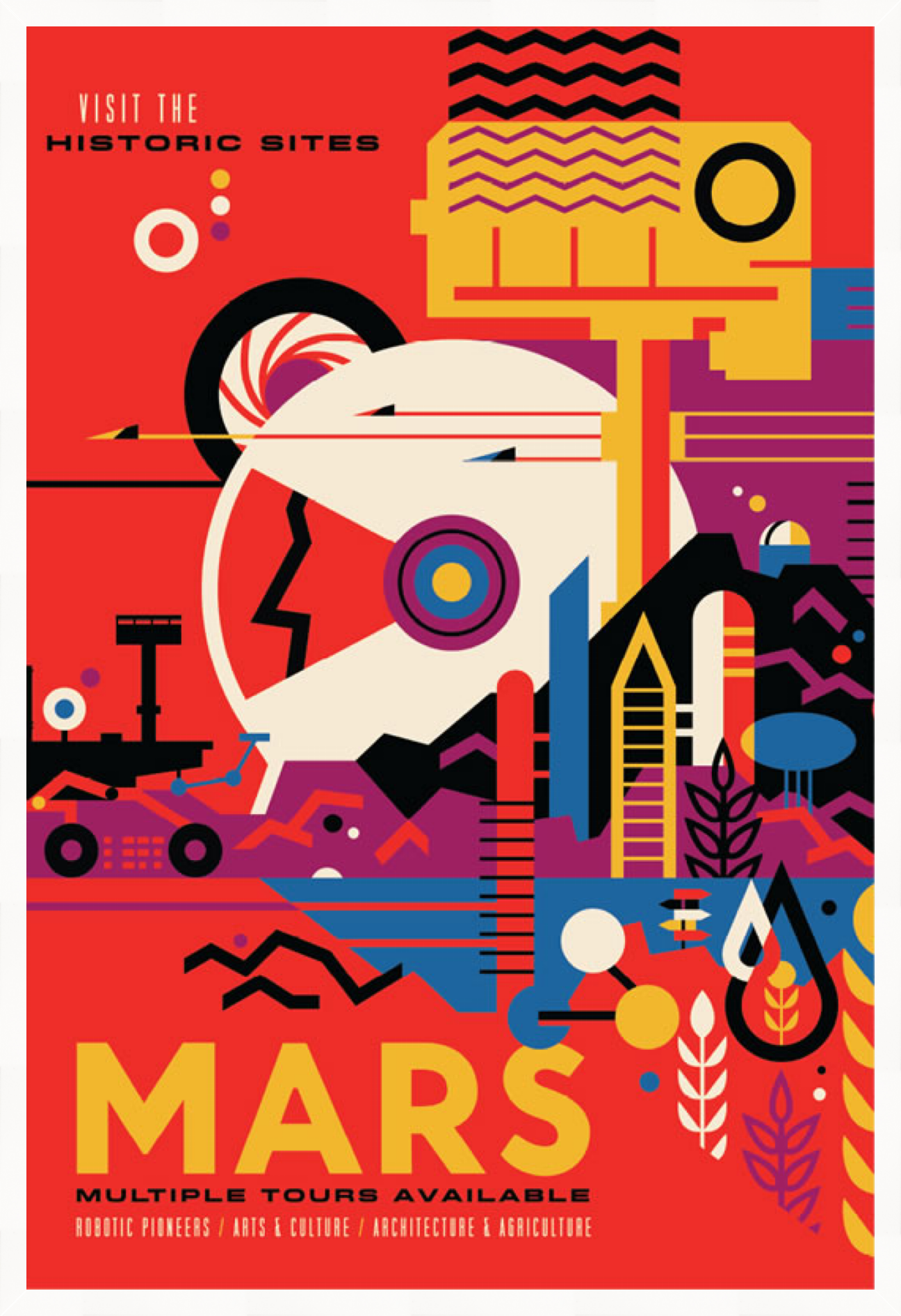 Load image into Gallery viewer, Marz – NASA /JPL Visions of the Future Poster
