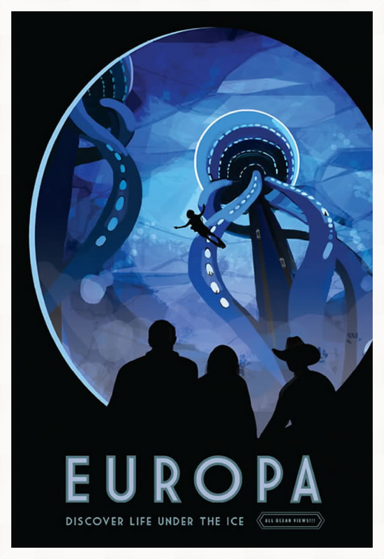Europa – NASA /JPL Visions of the Future Poster