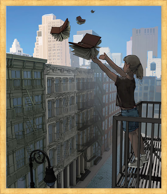 New Yorker Cover– signed print by Aaron Becker
