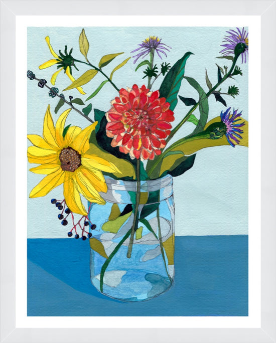 Summer to Fall: Sunflower – print by Malaika Ross