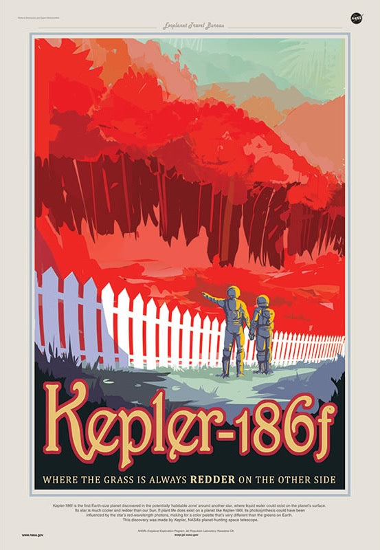 Kepler 186f – NASA /JPL Visions of the Future Poster