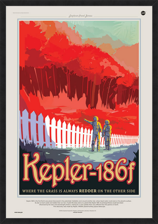 Kepler 186f – NASA /JPL Visions of the Future Poster